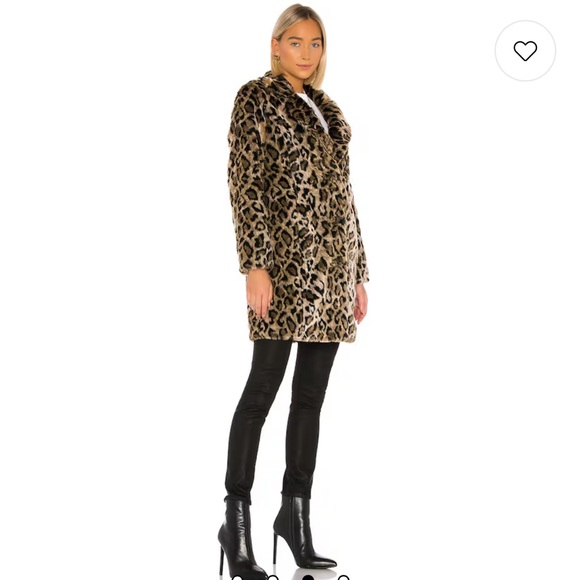 House of Harlow X revolve ABRIGO GENN leopard coat size small - Picture 3 of 8